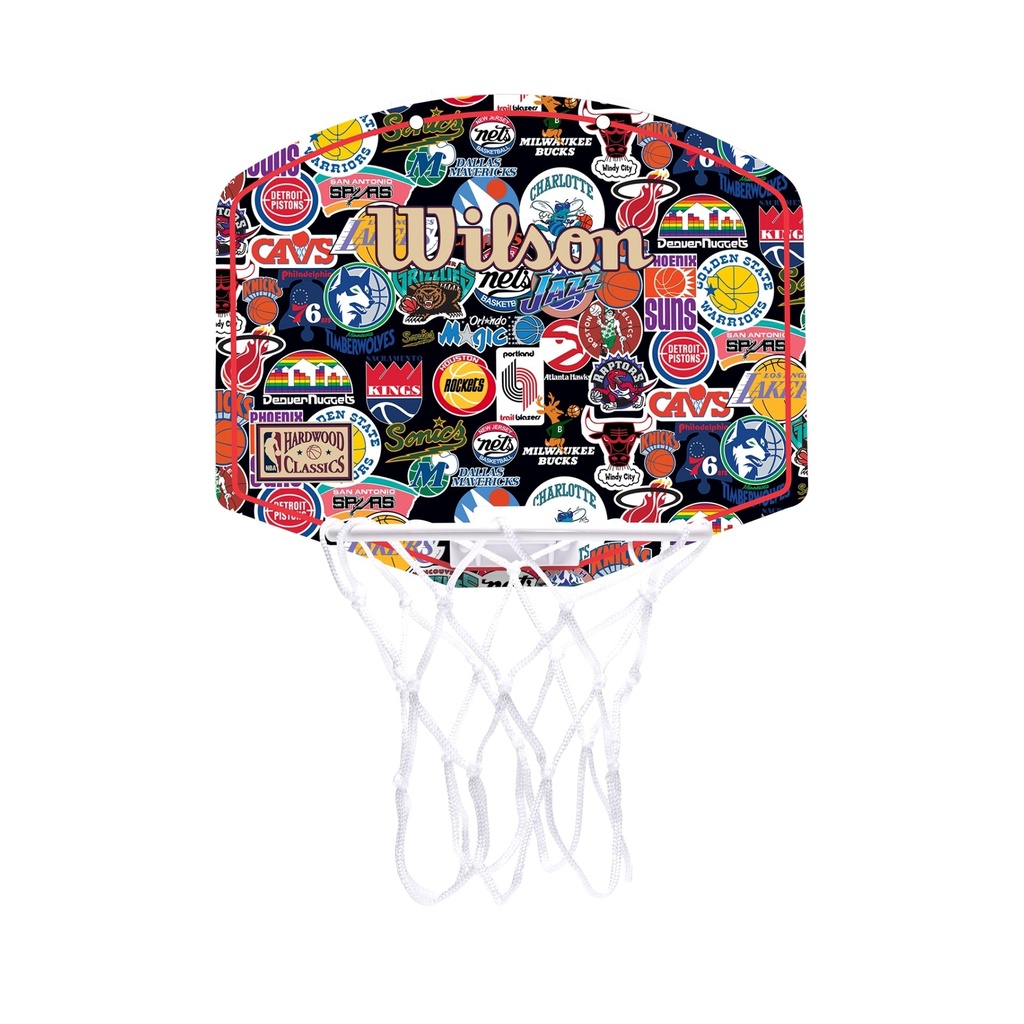 Wilson NBA Team Retro Mini Basketball Hoop