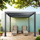 SAC 3Mx3M Aluminium Louvre Pergola