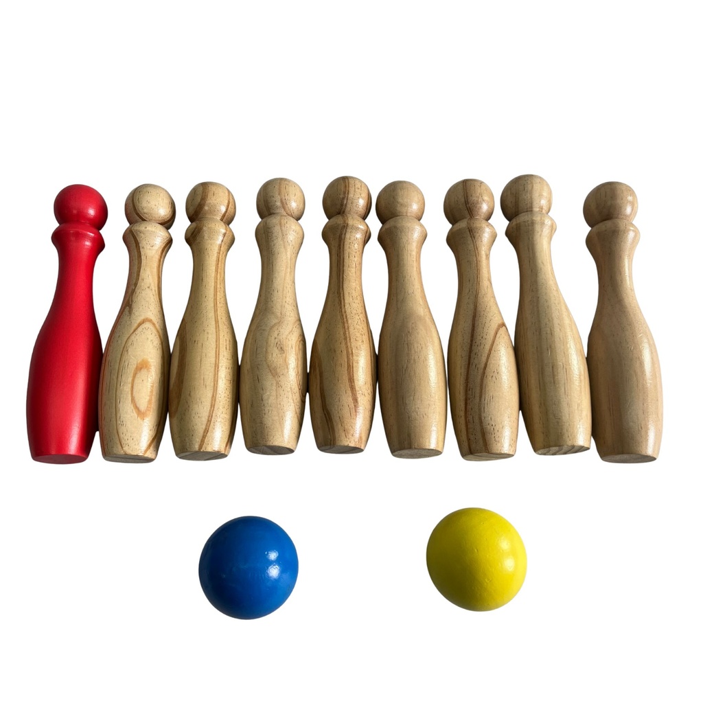 Toyfinity Wooden Bowling Set