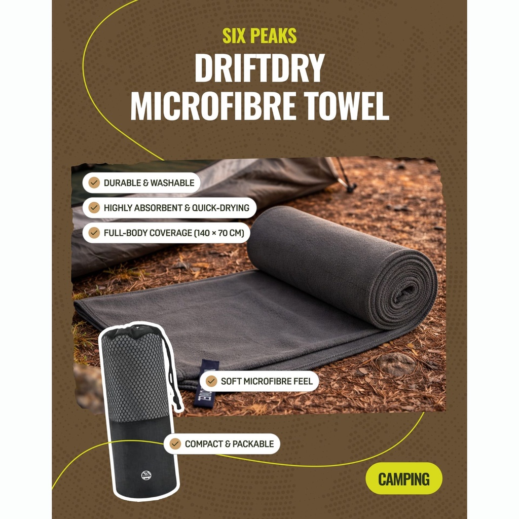 Six Peaks DriftDry Microfibre Towel