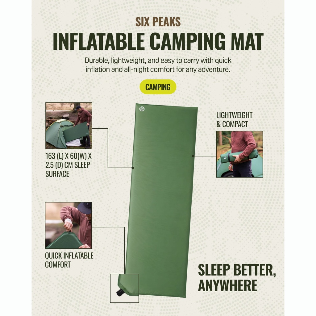 Six Peaks Inflatable Camping Mat