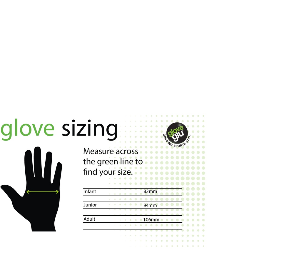 GloveGlu MultiSport Gloves Size Guide