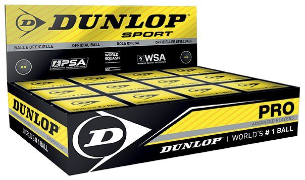 Dunlop Pro Squash Balls (1 Ball Box 12)