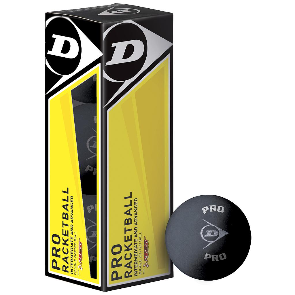 Dunlop Pro Racketball Balls (Box of 3)