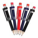 Masters Wood Pencils with Clip & Eraser X 5