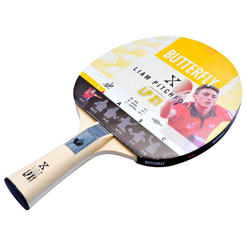 Butterfly Liam Pitchford Addoy 1.5mm Ergo Grip Table Tennis Bat