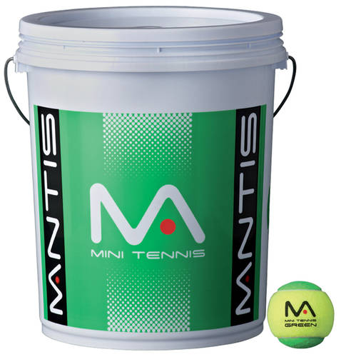 MANTIS Stage 1 Green Tennis Balls (Bucket 6 Dozen)