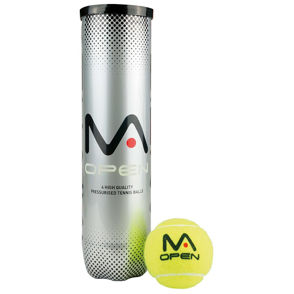 MANTIS Open Tennis Balls (Tube of 4)