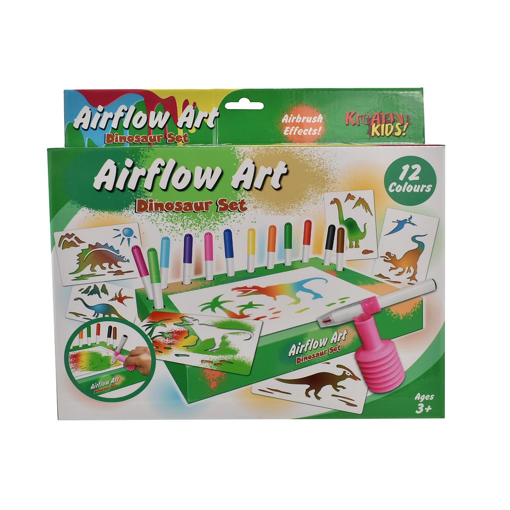 Kreative Kids Airflow Art Dinosaur Set