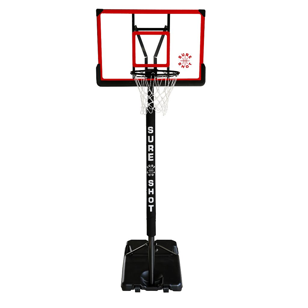 Sure Shot Adjustable Basketball Stand With Padded Pole and Acrylic Backboard