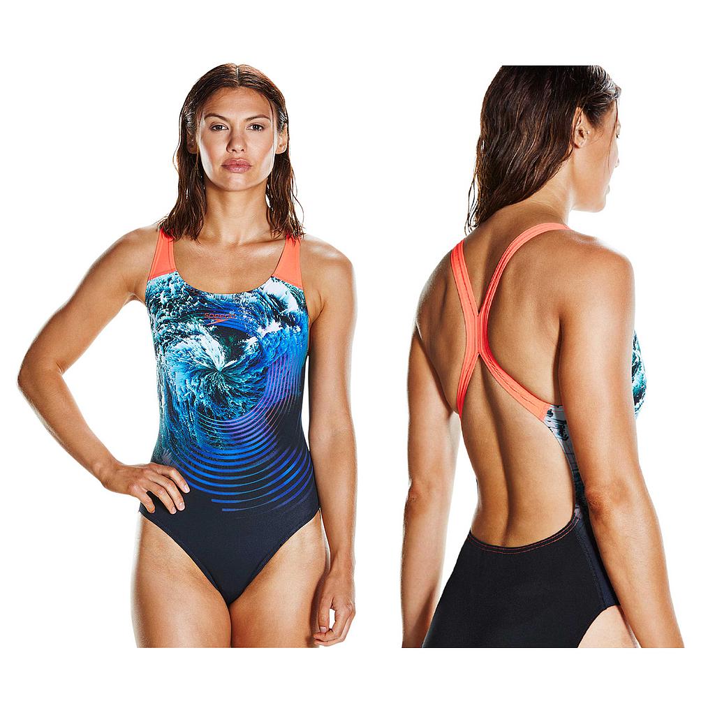 Speedo StormFlow Digital Powerback Swimsuit