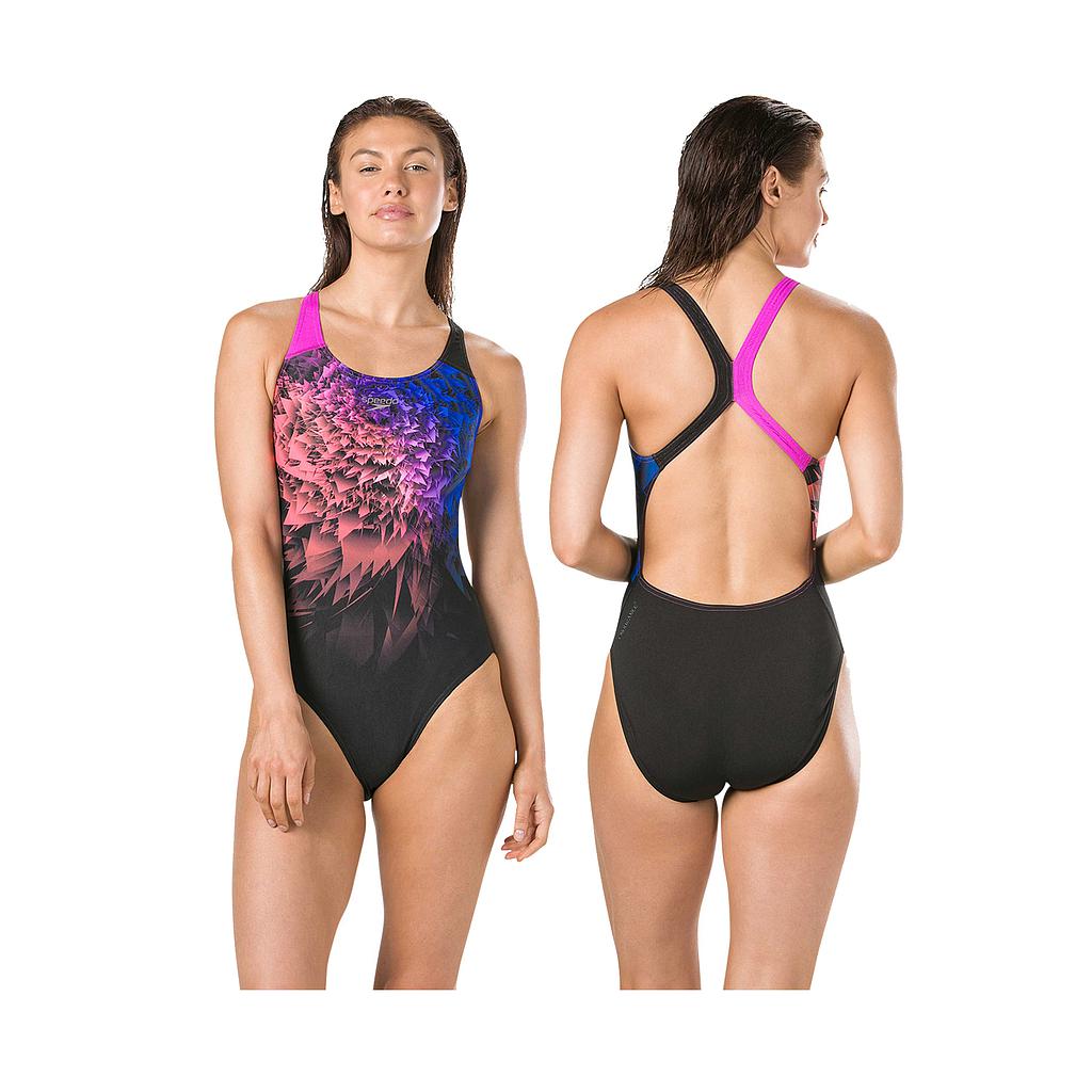 Speedo NeonWhizz Powerback Swimsuit
