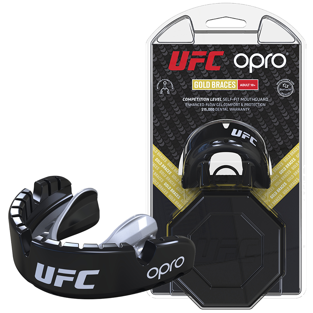 UFC Gold Braces Mouthguard by Opro